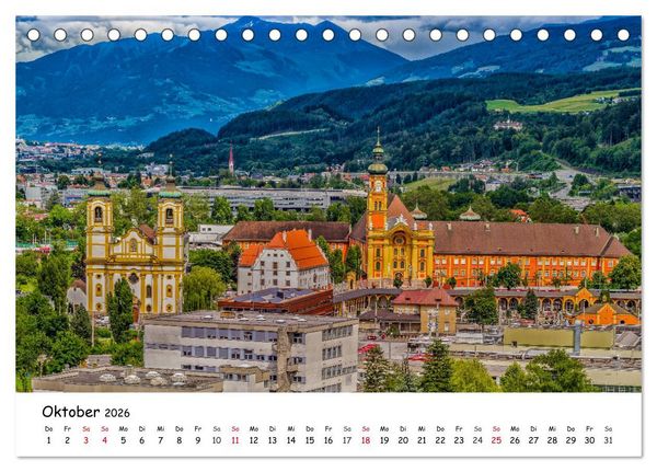 Produktbild: Gr&uuml;&szlig;e aus Innsbruck (Tischkalender 2026 DIN A5 quer), CALVENDO Monatskalender