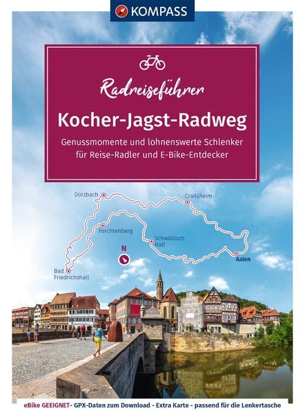 Produktbild: KOMPASS Radreisef&uuml;hrer Kocher-Jagst-Radweg