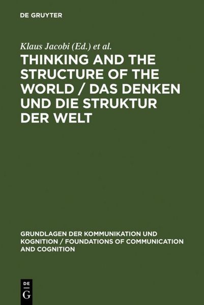 Produktbild: Thinking and the Structure of the World / Das Denken und die Struktur der Welt