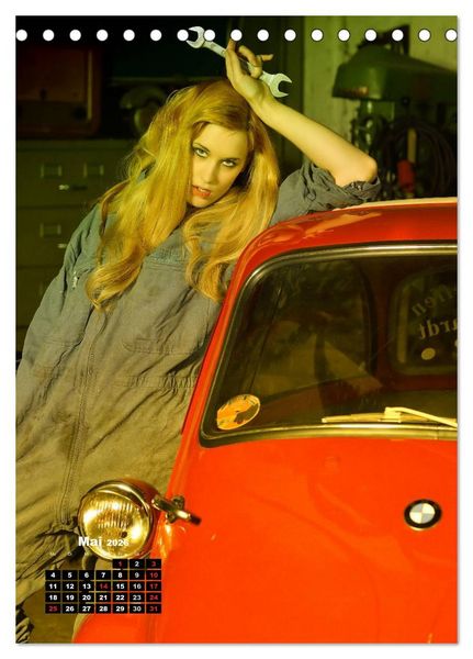 Produktbild: Die Isetta trifft Modells Ein Rollermobil zum Knutschen (Tischkalender 2026 DIN A5 hoch), CALVENDO Monatskalender