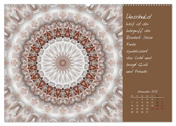 Produktbild: Kleine Chakrenlehre (Wandkalender 2026 DIN A2 quer), CALVENDO Monatskalender