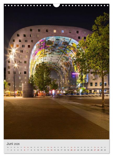 Produktbild: ROTTERDAM Impressionen bei Tag und Nacht (Wandkalender 2026 DIN A3 hoch), CALVENDO Monatskalender