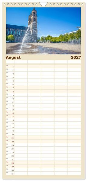 Produktbild: Familienplaner 2027 - Magdeburg an der Elbe - Der Planer mit 5 Spalten (Wandkalender, 21 x 45 cm) CALVENDO