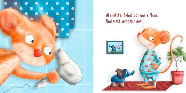 Produktbild: Das Picobello-M&auml;uschen - Nach dem Baden sieht die Maus wieder picobello aus (Pappbilderbuch)