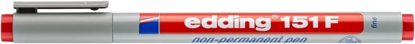 Produktbild: Non-permanent Pen edding 151 F, 0,6 mm, rot