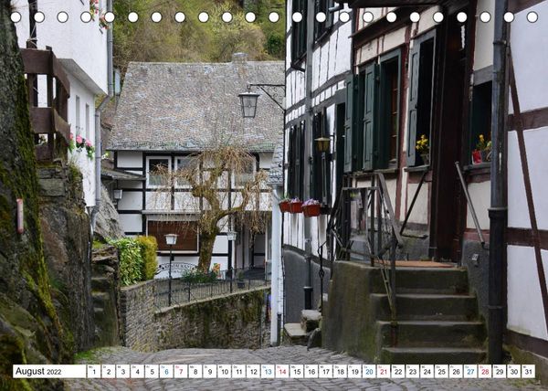 Produktbild: Monschau - Fachwerkidylle in der Eifel (Tischkalender 2022 DIN A5 quer)