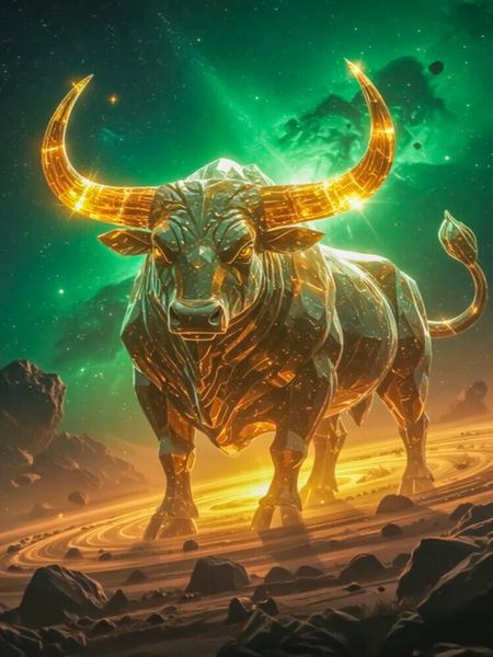 Produktbild: CALVENDO Puzzle Stier - Der Geist der Erde | 1000 Teile Lege-Gr&ouml;&szlig;e 64x48cm Foto-Puzzle f&uuml;r gl&uuml;ckliche Stunden