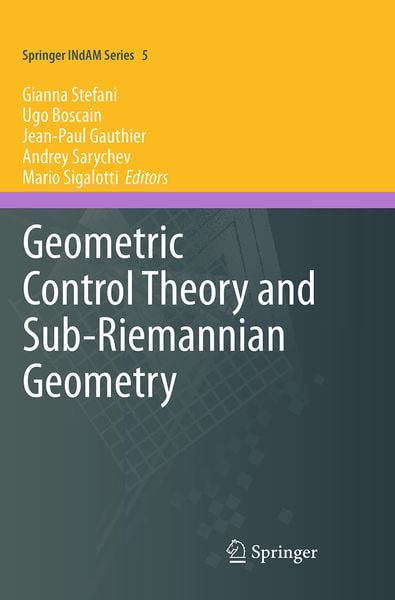 Produktbild: Geometric Control Theory and Sub-Riemannian Geometry
