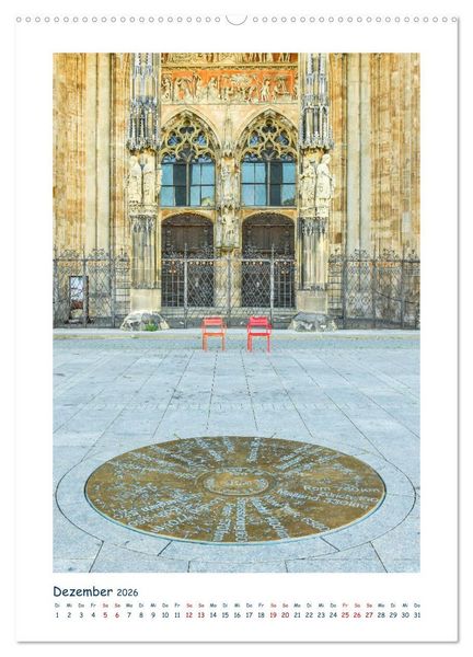 Produktbild: Ulm Fassaden der Stadt (hochwertiger Premium Wandkalender 2026 DIN A2 hoch), Kunstdruck in Hochglanz