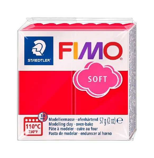Produktbild: STADTLER Modelliermasse FIMO soft &brvbar; indischrot, 57 g