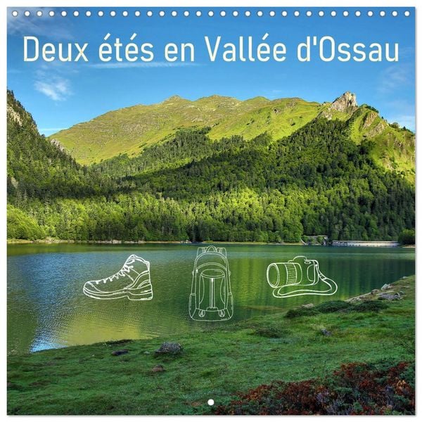 Produktbild: Deux &eacute;t&eacute;s en Vall&eacute;e d'Ossau (Calendrier mural carr&eacute; 2026 30x30 cm) Calendrier double avec une page pour vos prises de notes