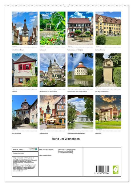 Produktbild: Rund um Winnenden (hochwertiger Premium Wandkalender 2026 DIN A2 hoch), Kunstdruck in Hochglanz