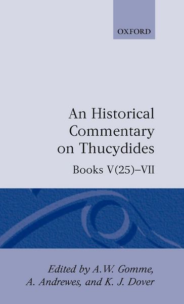 Produktbild: A Historical Commentary on Thucydides