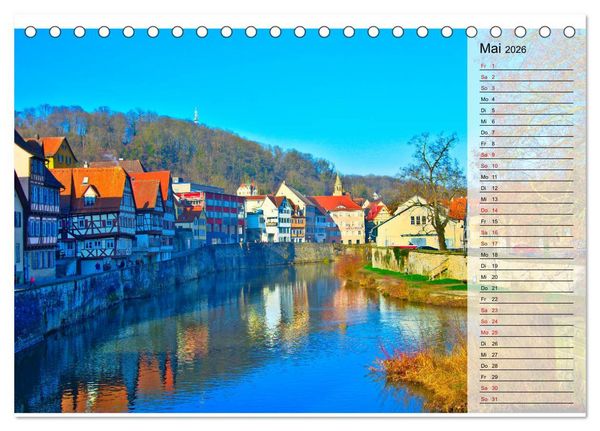 Produktbild: Hohenlohe - Natur und Altstadt (Tischkalender 2026 DIN A5 quer), CALVENDO Monatskalender