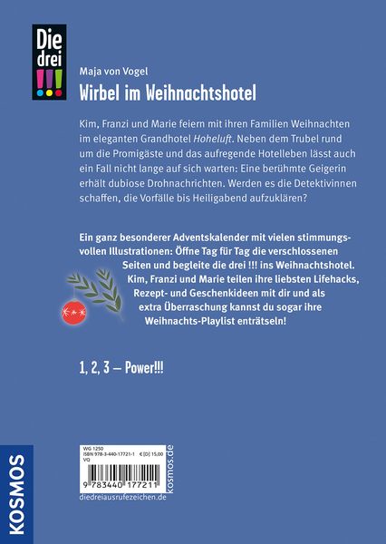 Die drei !!!, Wirbel im Weihnachtshotel