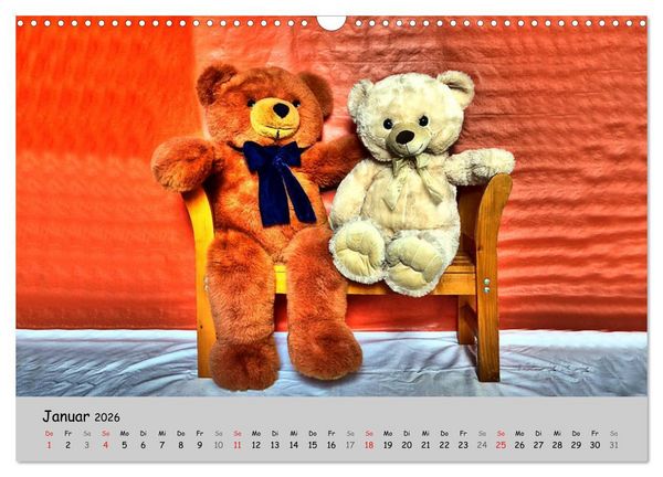 Produktbild: TEDDYB&Auml;R, OH TEDDYB&Auml;R... (Wandkalender 2026 DIN A3 quer), CALVENDO Monatskalender