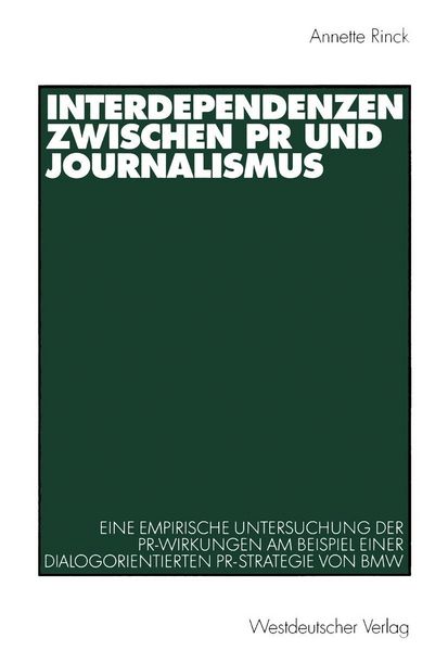 Produktbild: Interdependenzen zwischen PR und Journalismus