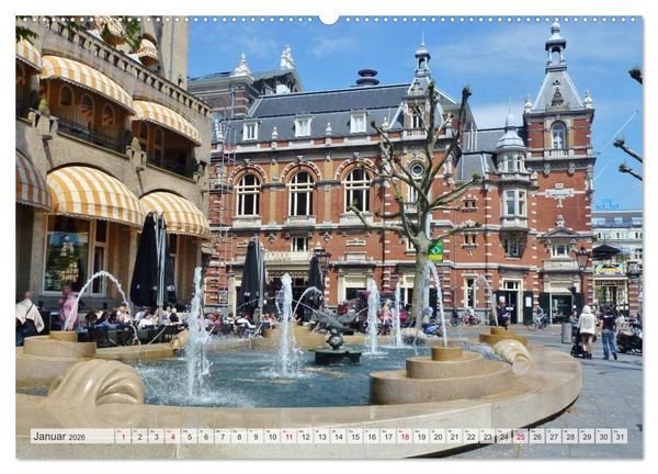Produktbild: Amsterdam (Wandkalender 2026 DIN A2 quer), CALVENDO Monatskalender