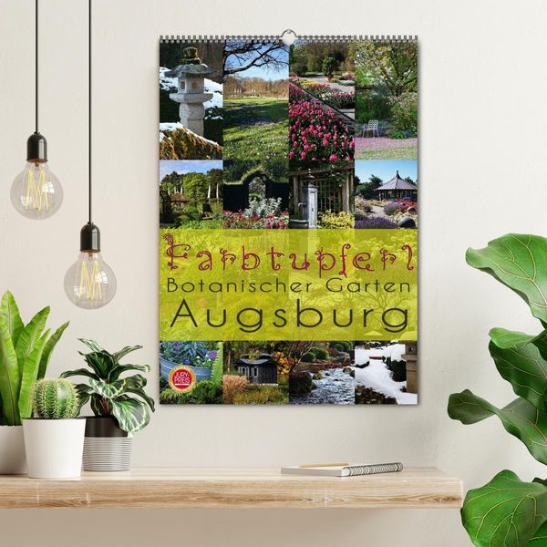 Produktbild: Farbtupferl - Botanischer Garten Augsburg (Wandkalender 2026 DIN A2 hoch), CALVENDO Monatskalender