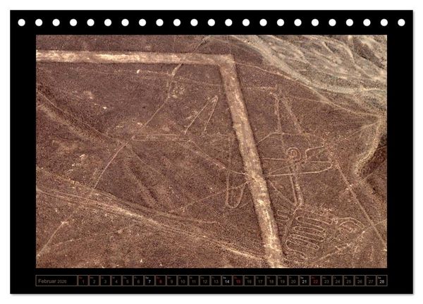 Produktbild: Die NAZCA Linien - Geheimnisvolle Figuren (Tischkalender 2026 DIN A5 quer), CALVENDO Monatskalender
