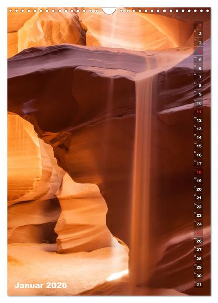Produktbild: Antelope Canyon &ndash; Einzigartiges Naturschauspiel (Wandkalender 2026 DIN A3 hoch), CALVENDO Monatskalender
