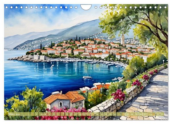 Produktbild: Urlaubsparadies Kroatien (Wandkalender 2026 DIN A4 quer), CALVENDO Monatskalender