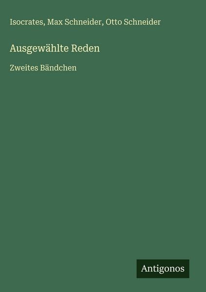 Produktbild: Ausgew&auml;hlte Reden