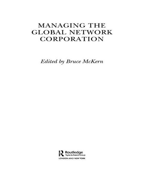 Produktbild: Managing the Global Network Corporation