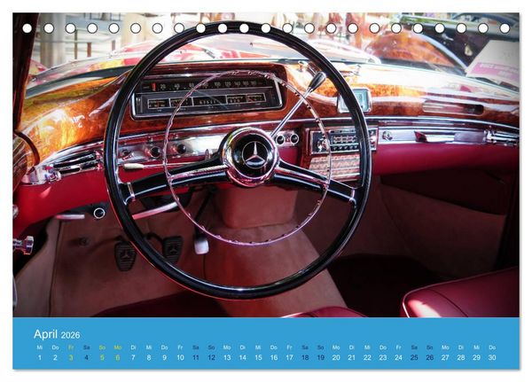 Produktbild: Mercedes Classics (Tischkalender 2026 DIN A5 quer), CALVENDO Monatskalender