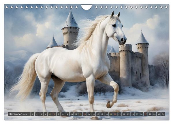 Produktbild: Sch&ouml;ne wilde Mustangs (Wandkalender 2026 DIN A4 quer), CALVENDO Monatskalender