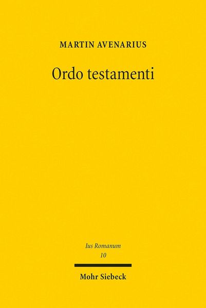 Produktbild: Ordo testamenti
