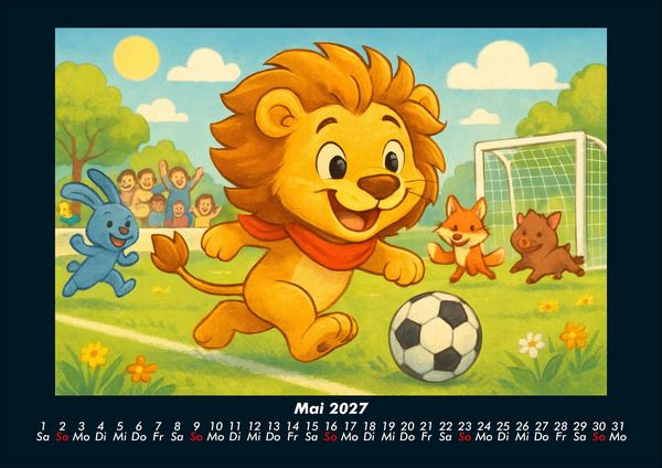 Produktbild: Buschi und das Fu&szlig;balljahr 2027 Fotokalender DIN A4
