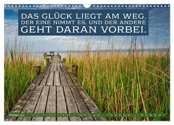 Produktbild: Quellen des Gl&uuml;cks (Wandkalender 2026 DIN A3 quer), CALVENDO Monatskalender