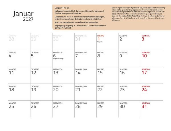 Produktbild: Unsere Gartenv&ouml;gel 2027