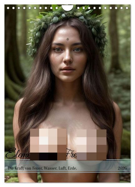 Elemente der Freiheit (Wandkalender 2026 DIN A4 hoch), CALVENDO Monatskalender