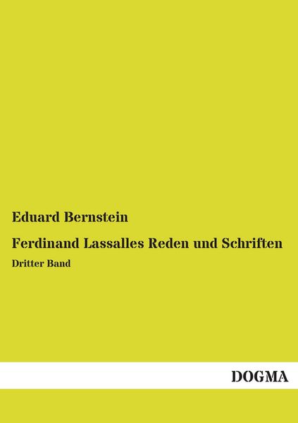 Produktbild: Ferdinand Lassalles Reden und Schriften