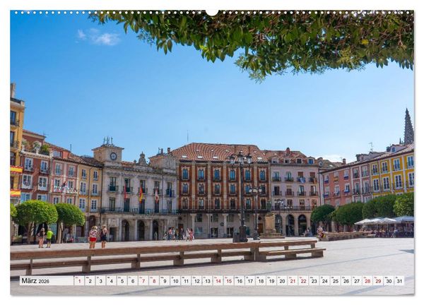 Produktbild: Ein Spaziergang durch Burgos (Wandkalender 2026 DIN A2 quer), CALVENDO Monatskalender