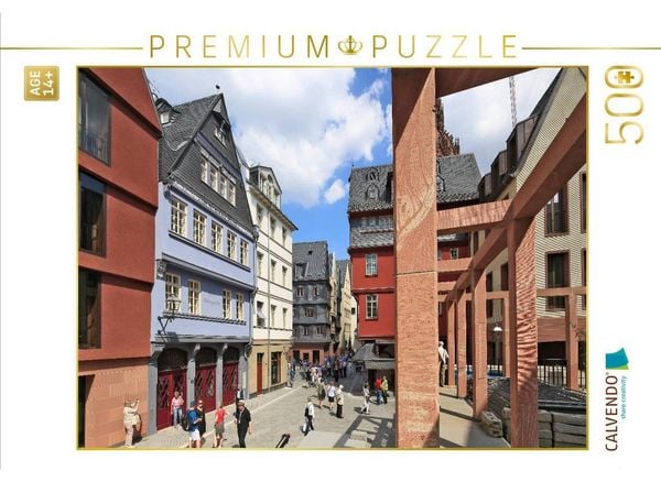 CALVENDO Puzzle Ein Motiv aus dem Kalender Frankfurt am Main die neue Altstadt vom Taxifahrer Petrus Bodenstaff | 500 Teile Lege-Größe 48 × 36 cm Foto-Puzzle für Erwachsene