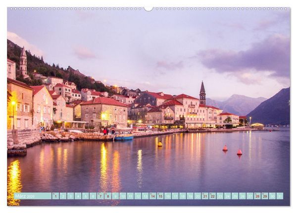 Produktbild: Perast in Montenegro - Romantisches St&auml;dtchen in faszinierender Landschaft (Wandkalender 2026 DIN A2 quer), CALVENDO Monatskalender