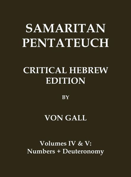 Produktbild: Samaritan Pentateuch