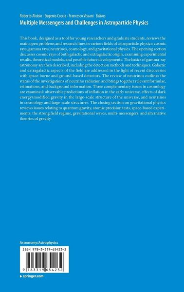 Produktbild: Multiple Messengers and Challenges in Astroparticle Physics