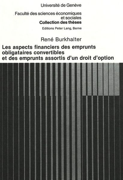 Produktbild: Les aspects financiers des emprunts obligataires convertibles et des emprunts assortis d'un droit d'option