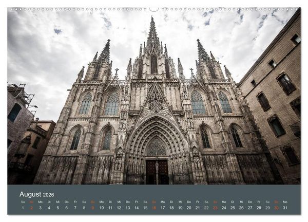 Produktbild: Barcelona - Faszinierende Architektur (Wandkalender 2026 DIN A2 quer), CALVENDO Monatskalender