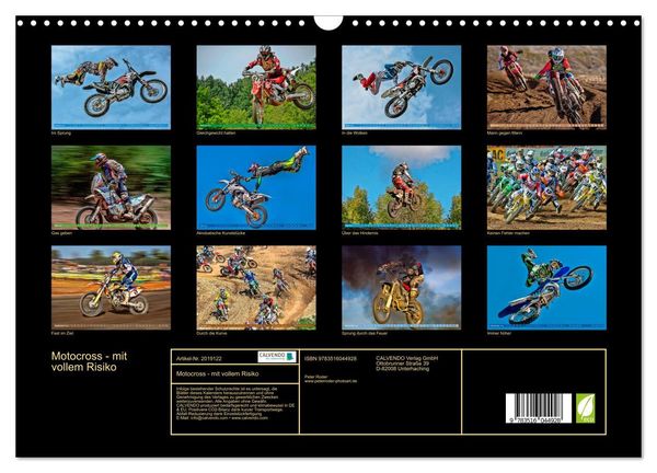 Produktbild: Motocross - mit vollem Risiko (Wandkalender 2026 DIN A3 quer), CALVENDO Monatskalender