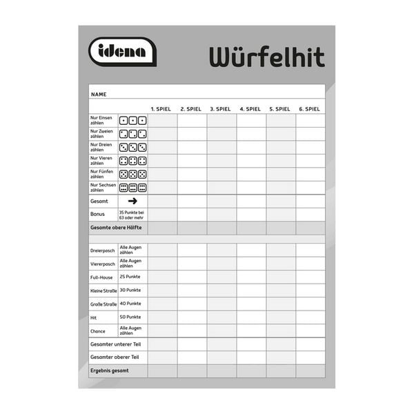 Produktbild: Idena W&uuml;rfelhit 3 St&uuml;ck