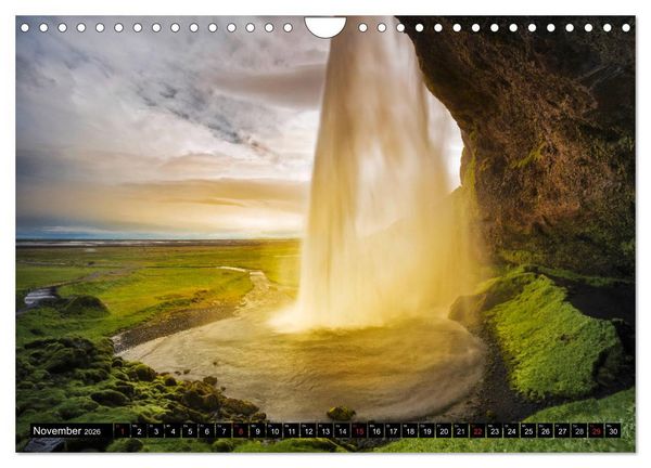 Produktbild: ISLAND 2026 - Faszinierende Landschaften (Wandkalender 2026 DIN A4 quer), CALVENDO Monatskalender