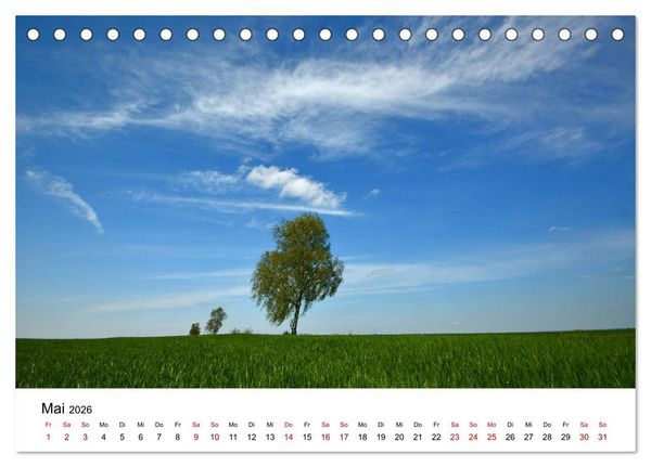 Produktbild: Tollense Landschaften (Tischkalender 2026 DIN A5 quer), CALVENDO Monatskalender