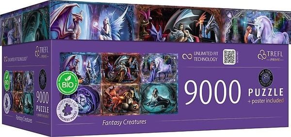 Produktbild: UFT Puzzle 9000- Fantasy Creatures"/ Anne Stokes with fee Mix 70%