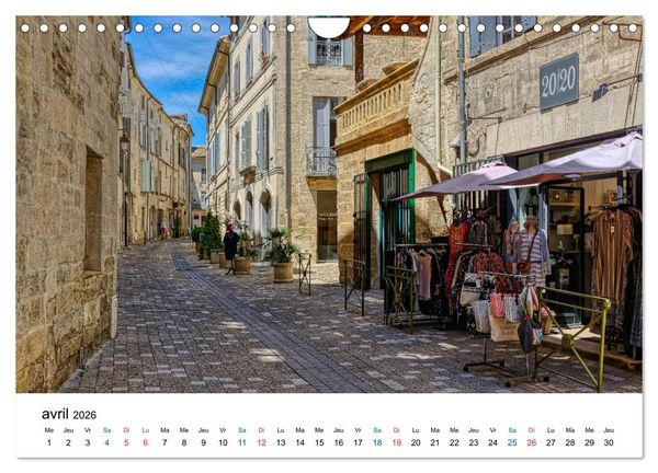 Produktbild: Uz&egrave;s - charmante petite ville du Gard (Calendrier mural 2026 DIN A4 vertical), CALVENDO calendrier mensuel