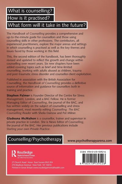 Produktbild: Handbook of Counselling
